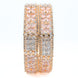 Crimson Flower Rose Gold Bangles (Pack of 2) - Opal Touch
