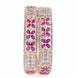 Crimson Flower Rose Gold Bangles (Pack of 2) - Opal Touch
