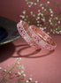 Opal Touch - Crimson Flower Rose Gold Bangles (Pack of 2) - Bangles