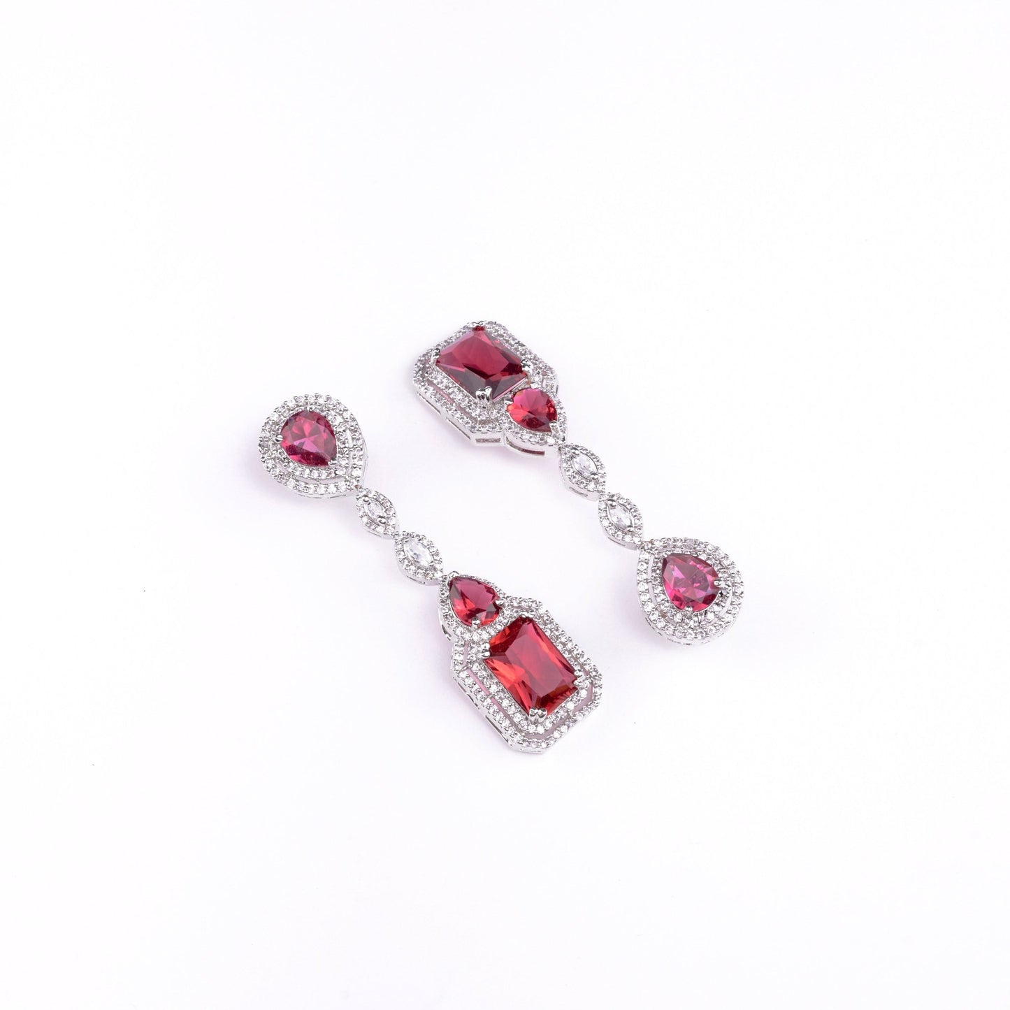 Opal Touch - Crimson Romance Studs - Earrings