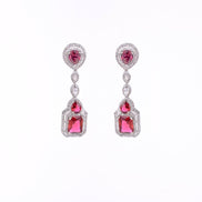 Opal Touch - Crimson Romance Studs - Earrings