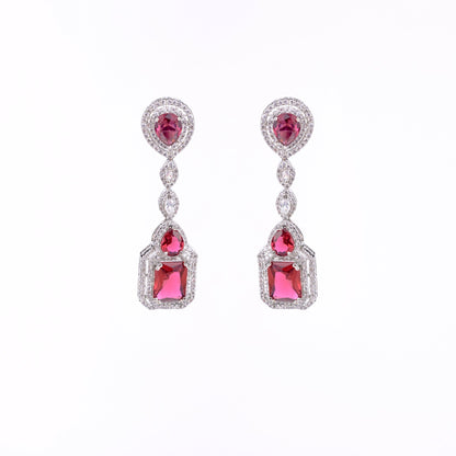 Opal Touch - Crimson Romance Studs - Earrings