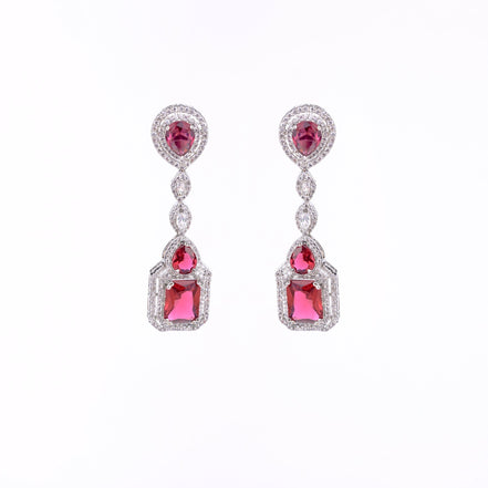 Opal Touch - Crimson Romance Studs - Earrings