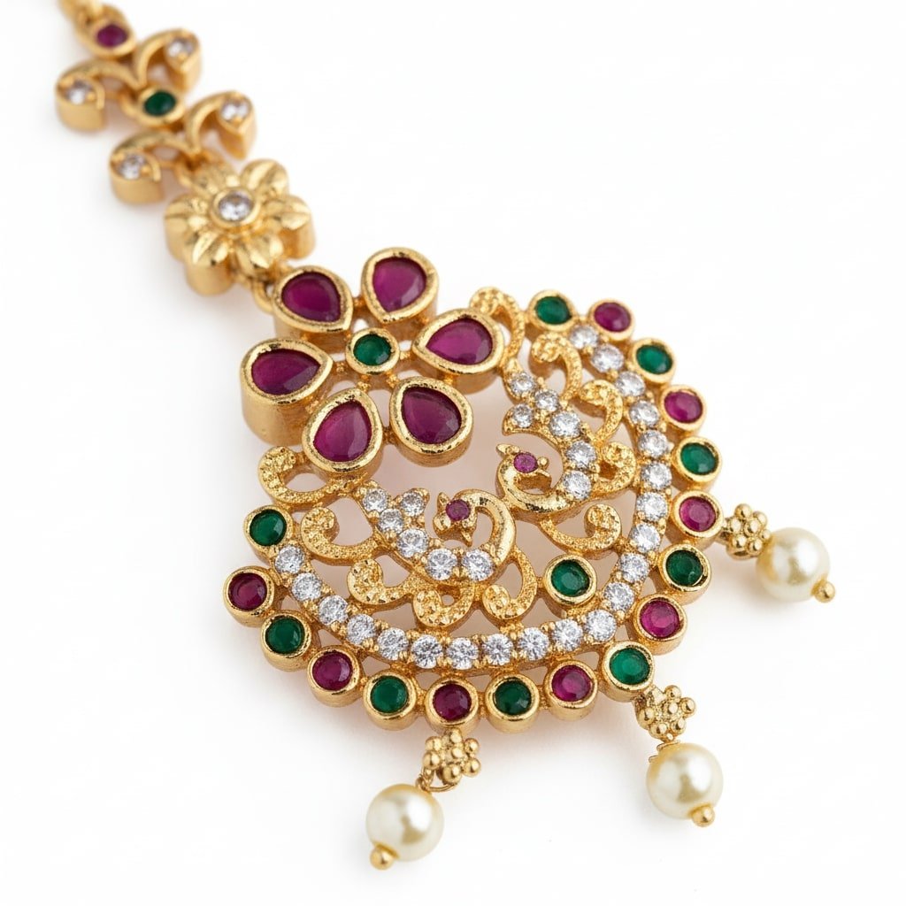 Crimson Whisper Gold Plated Tika - Opal Touch