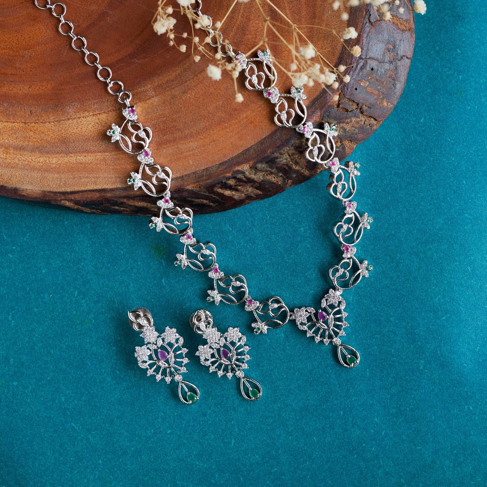 Necklace - Crown Jewel Necklace - Opal Touch