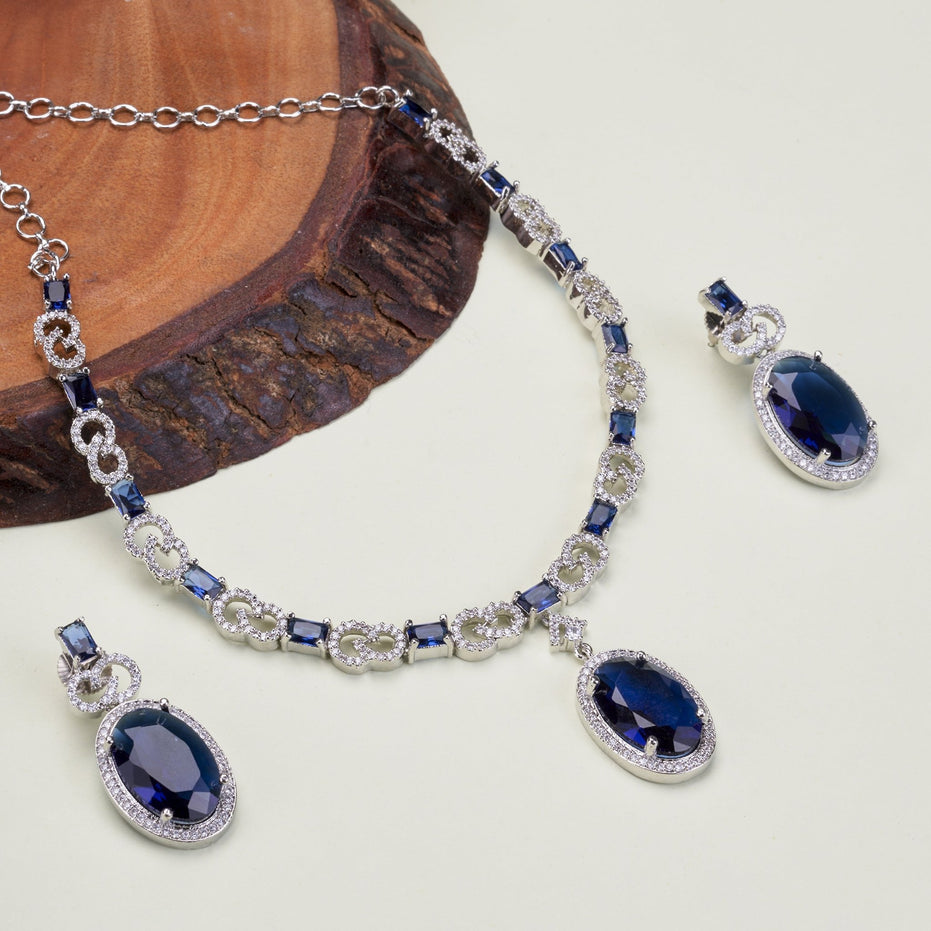 Opal Touch - Crystal Cascade Necklace - Necklace