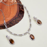Opal Touch - Crystal Cascade Necklace - Necklace