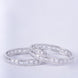 Opal Touch - Crystal Cubic Zirconia Rhodium Bangles (Pack of 2) - Bangles