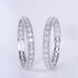 Opal Touch - Crystal Cubic Zirconia Rhodium Bangles (Pack of 2) - Bangles