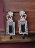 Opal Touch - Crystal Dangle Earrings -