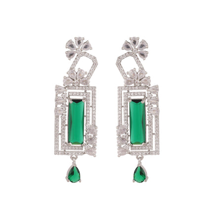 Opal Touch - Crystal Dangle Earrings -
