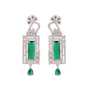 Opal Touch - Crystal Dangle Earrings -