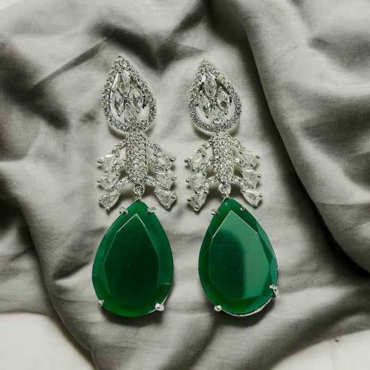 Earrings - Crystal Dewdrop Danglers Earrings - Opal Touch