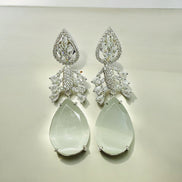 Earrings - Crystal Dewdrop Danglers Earrings - Opal Touch