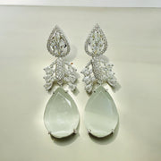 Earrings - Crystal Dewdrop Danglers Earrings - Opal Touch