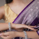 Crystal Fancy Rhodium Bangles (Pack of 6) - Opal Touch