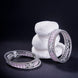 Opal Touch - Crystal Fancy Rhodium Bangles (Pack of 6) - Bangles