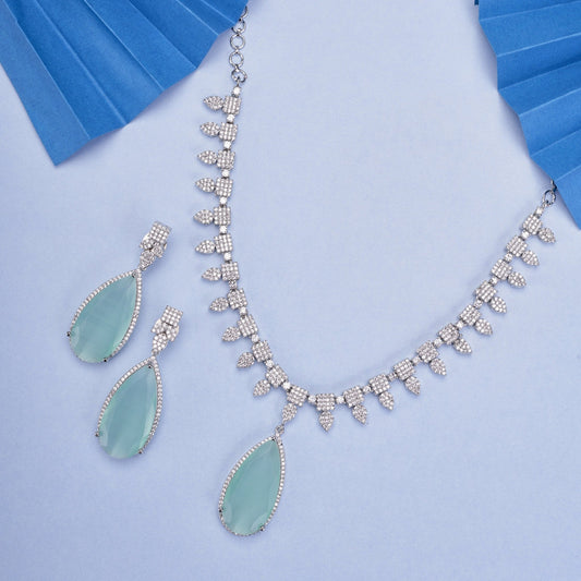 Opal Touch - Crystal Radiant Necklace - Necklace