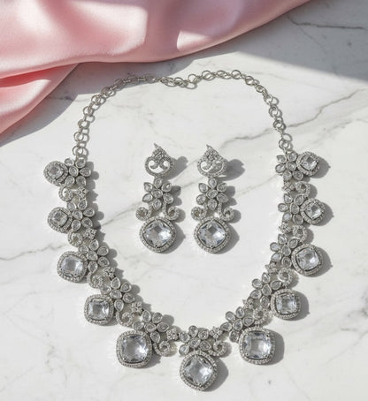 Crystal Red Charm Necklace - Opal Touch