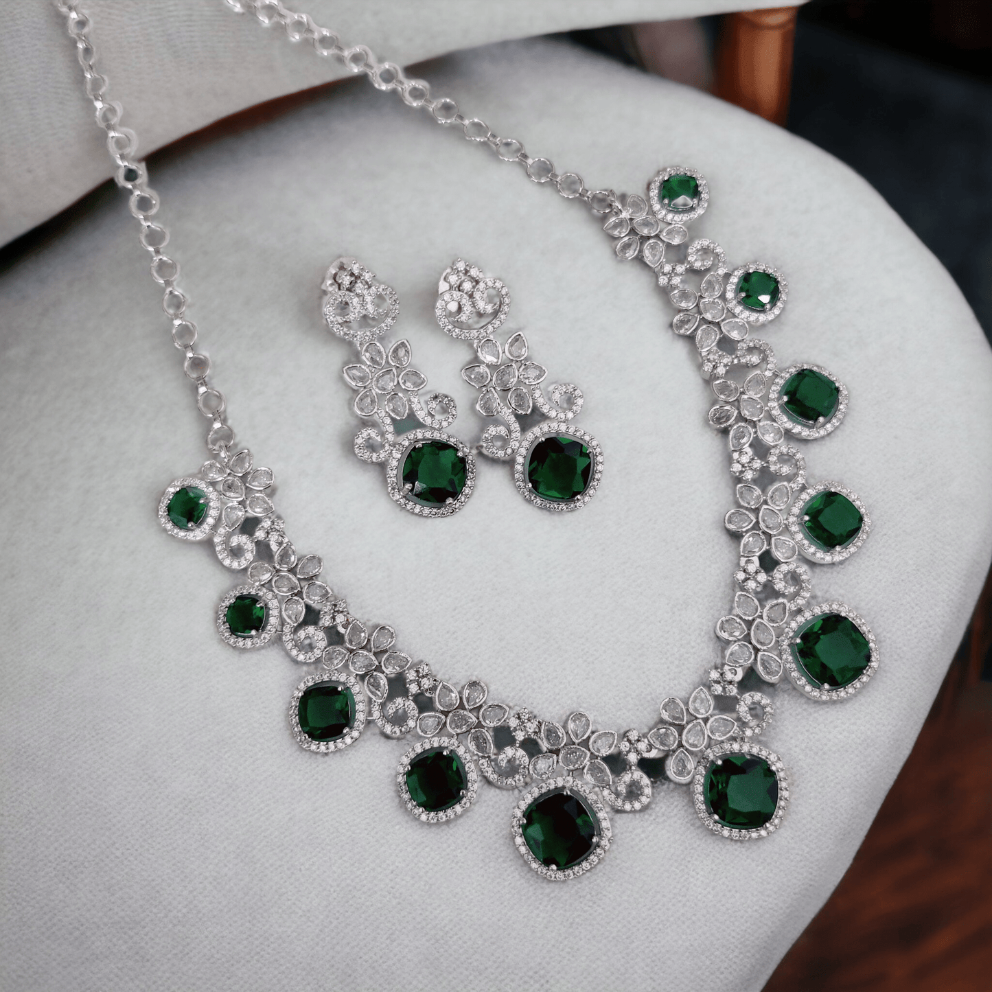 Opal Touch - Crystal Red Charm Necklace - Necklace