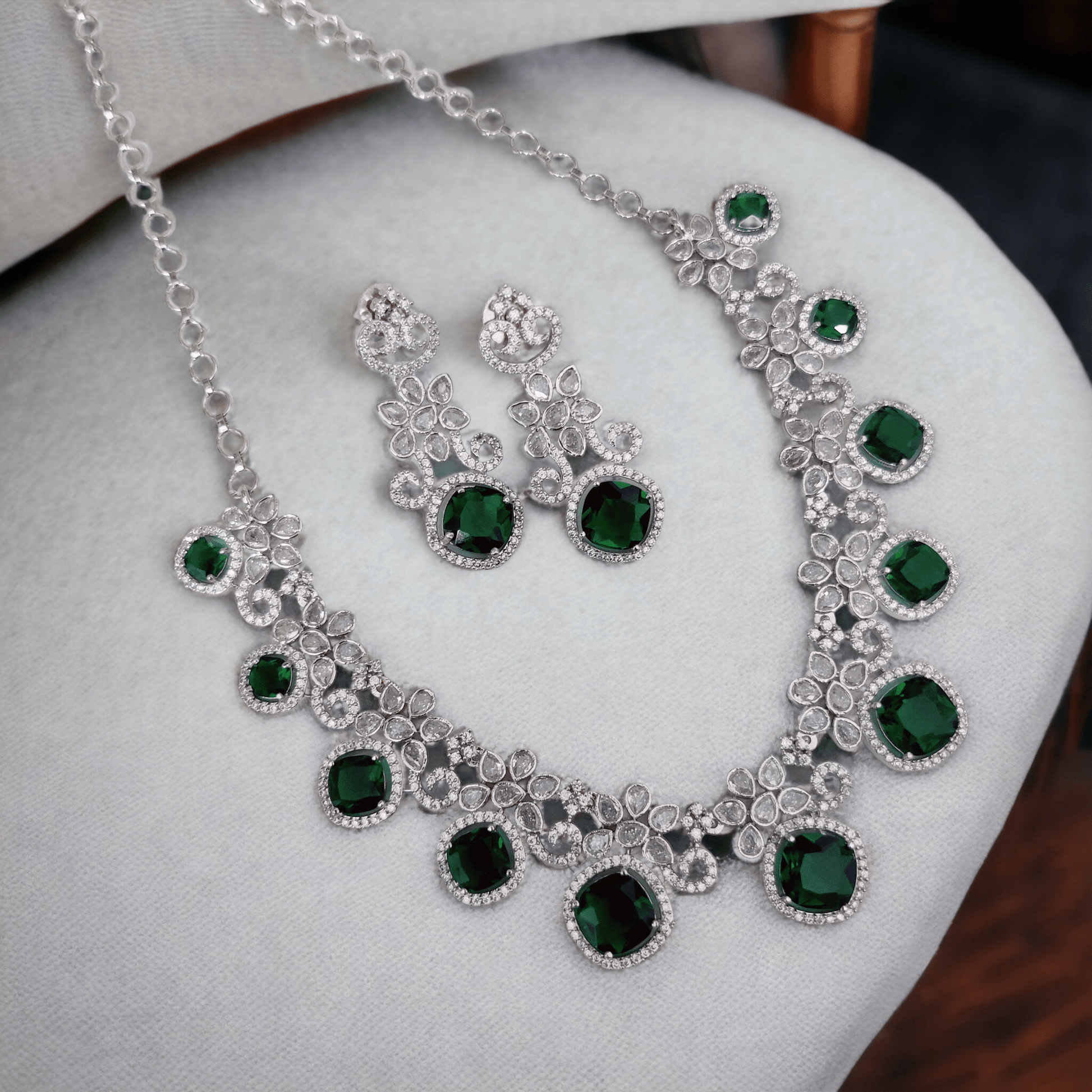 Opal Touch - Crystal Red Charm Necklace - Necklace