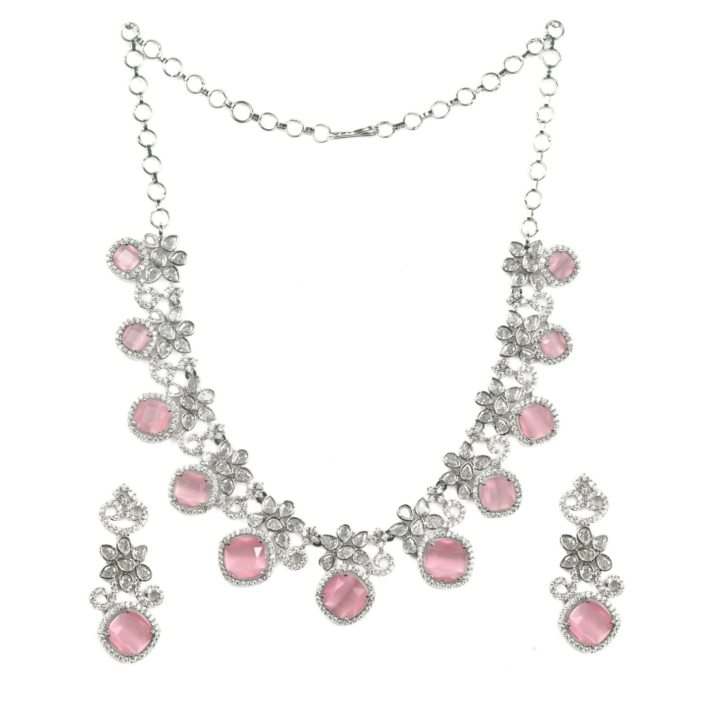 Crystal Red Charm Necklace - Opal Touch
