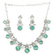 Crystal Red Charm Necklace - Opal Touch