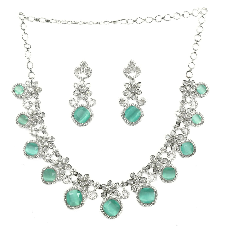 Crystal Red Charm Necklace - Opal Touch