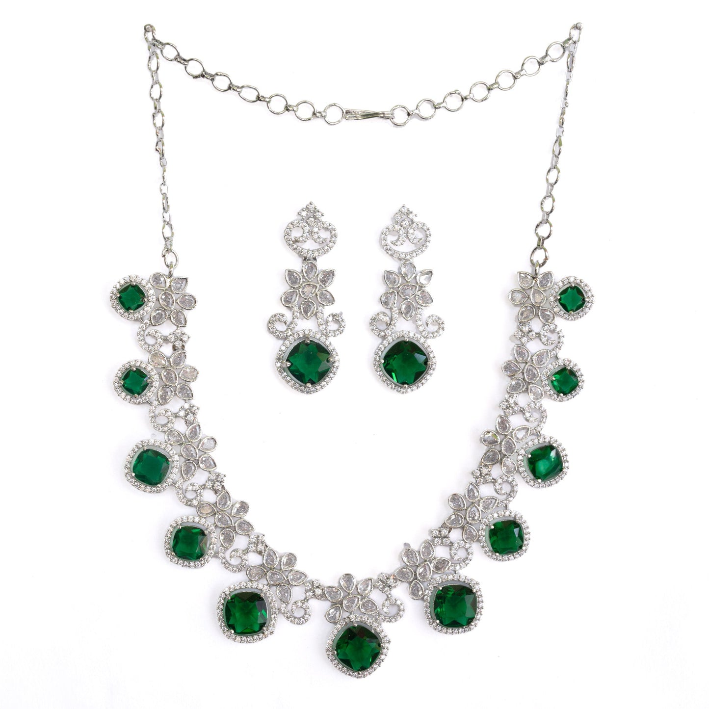 Crystal Red Charm Necklace - Opal Touch