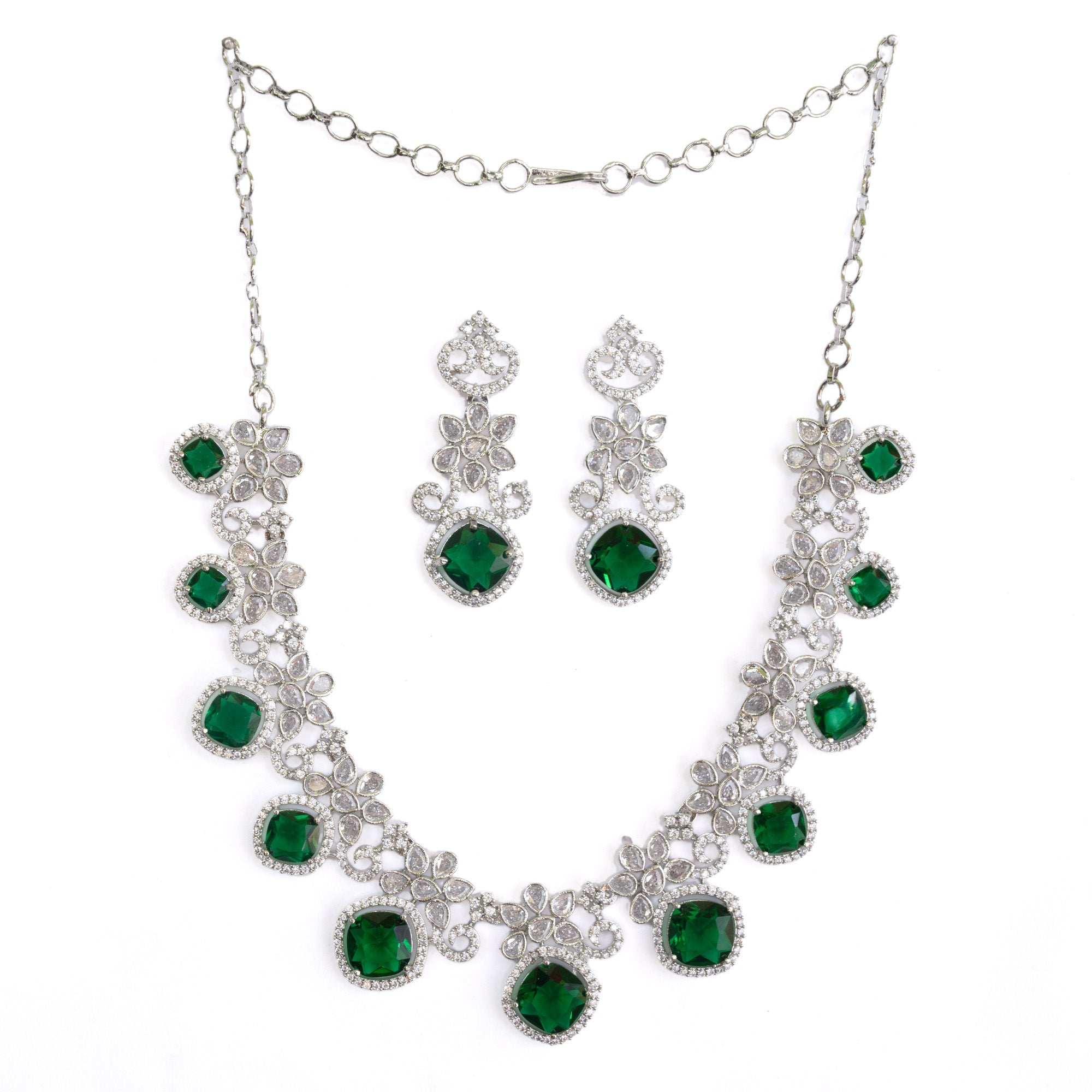 Crystal Red Charm Necklace - Opal Touch