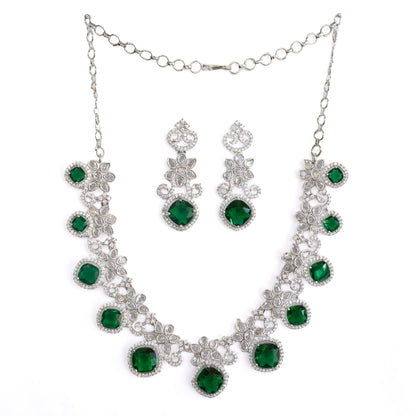 Crystal Red Charm Necklace - Opal Touch