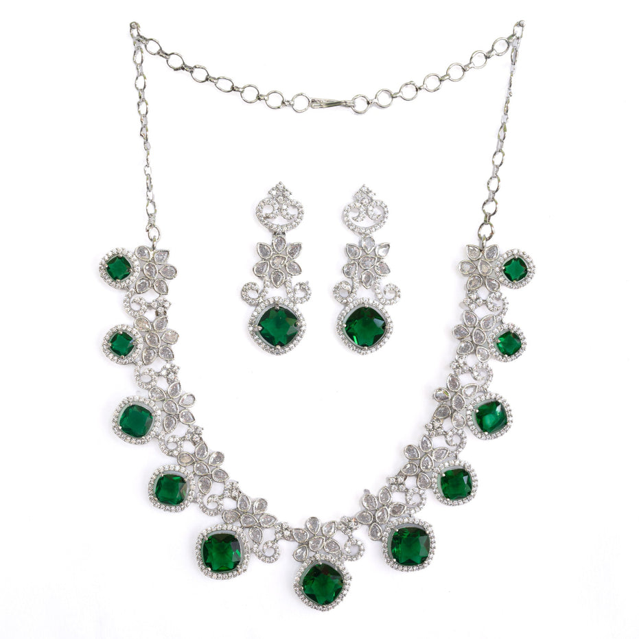 Crystal Red Charm Necklace - Opal Touch
