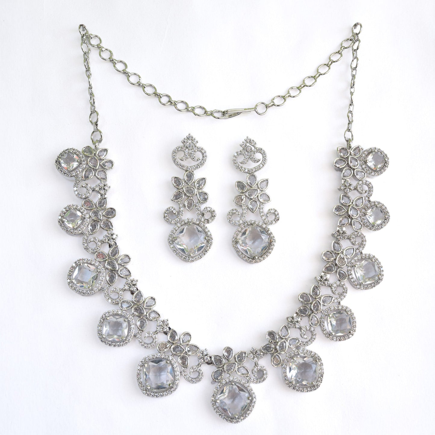 Crystal Red Charm Necklace - Opal Touch