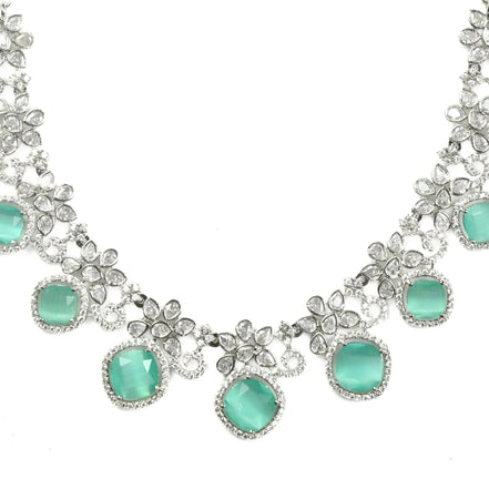 Crystal Red Charm Necklace - Opal Touch