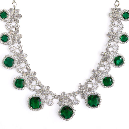 Crystal Red Charm Necklace - Opal Touch