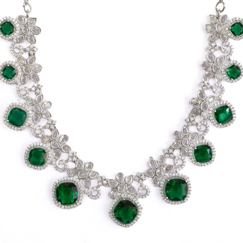 Crystal Red Charm Necklace - Opal Touch