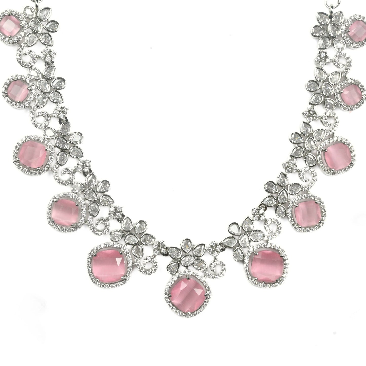 Crystal Red Charm Necklace - Opal Touch
