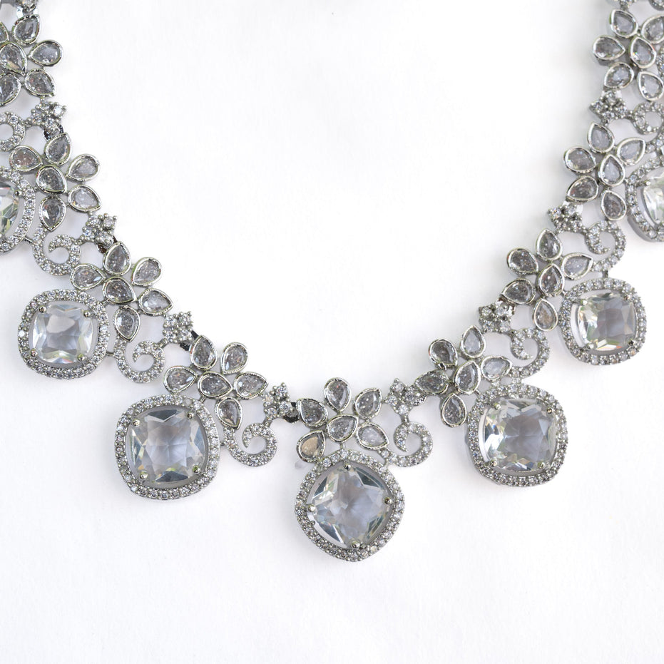 Crystal Red Charm Necklace - Opal Touch