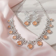 Crystal Red Charm Necklace - Opal Touch