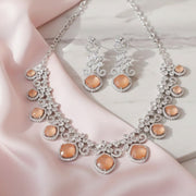 Crystal Red Charm Necklace - Opal Touch