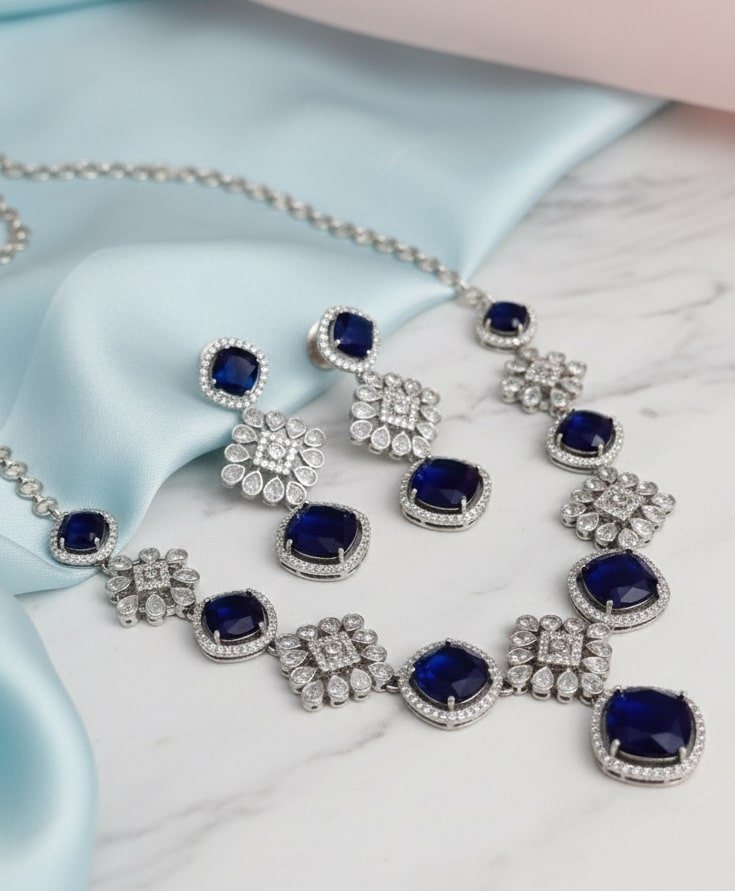Crystal Red Elegance Necklace - Opal Touch