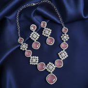 Crystal Red Elegance Necklace - Opal Touch