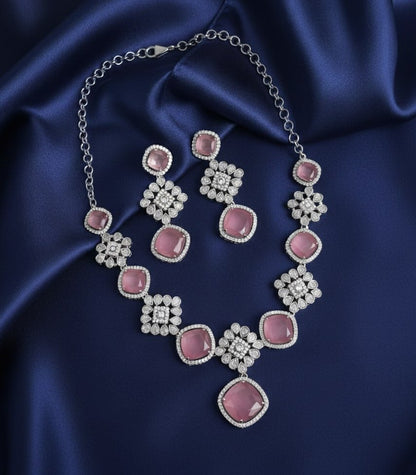 Crystal Red Elegance Necklace - Opal Touch