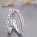Opal Touch - Crystal Rhodium Plated Bangles (Pack of 2) - Bangles