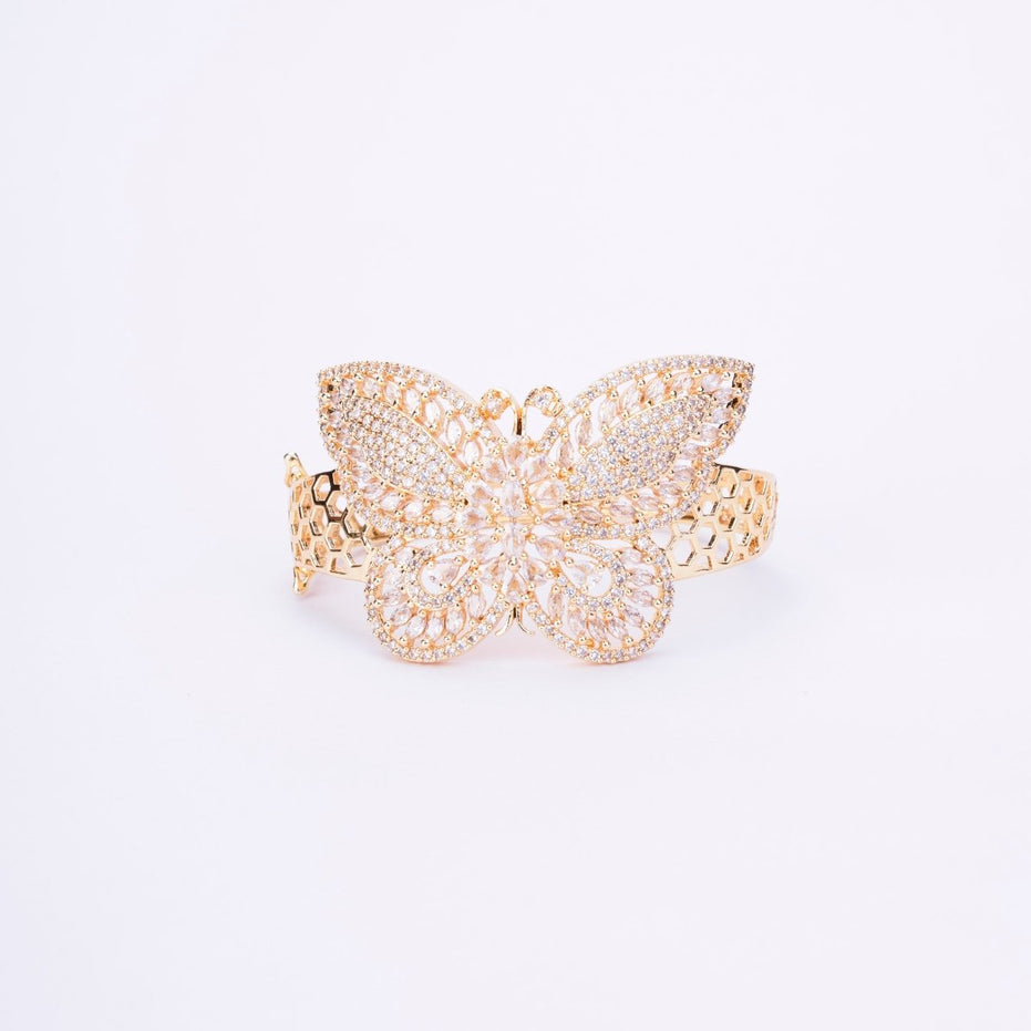 Cubic Zirconia Butterfly Bracelet - Opal Touch