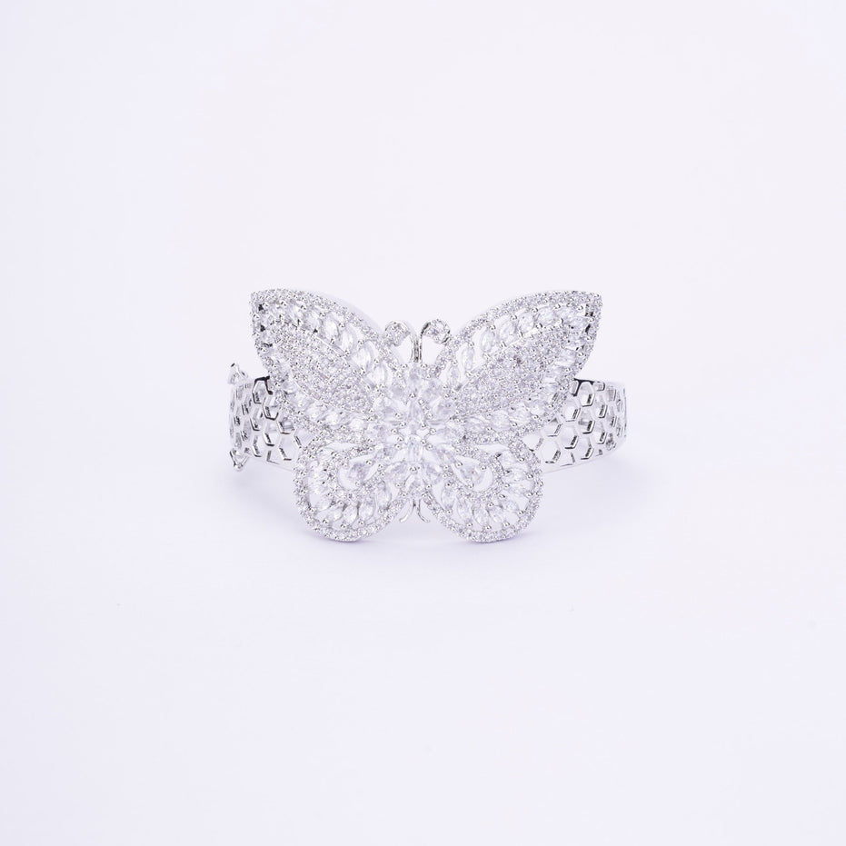 Opal Touch - Cubic Zirconia Butterfly Bracelet - Bracelet