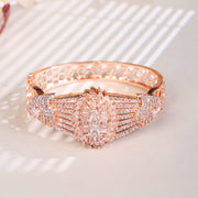 Cubic Zirconia Kada Bracelet - Opal Touch