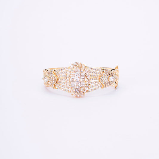 Opal Touch - Cubic Zirconia Kada Bracelet - Bracelet