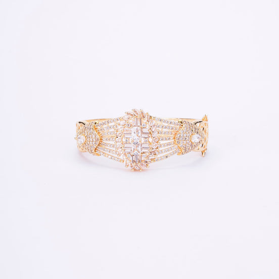 Opal Touch - Cubic Zirconia Kada Bracelet - Bracelet