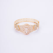 Opal Touch - Cubic Zirconia Kada Bracelet - Bracelet